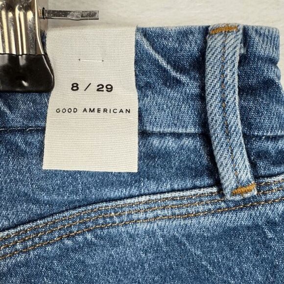 NWT Good American Good 90's Relaxed Loose Jeans Indigo Wash Size 8 / 29 - Picture 6 of 15